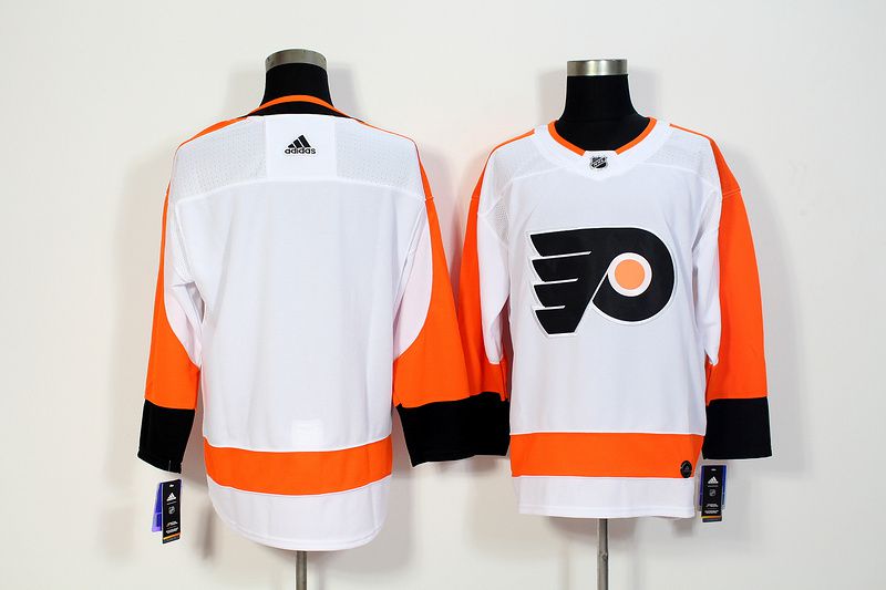 Men Philadelphia Flyers Blank White Hockey Stitched Adidas NHL Jerseys